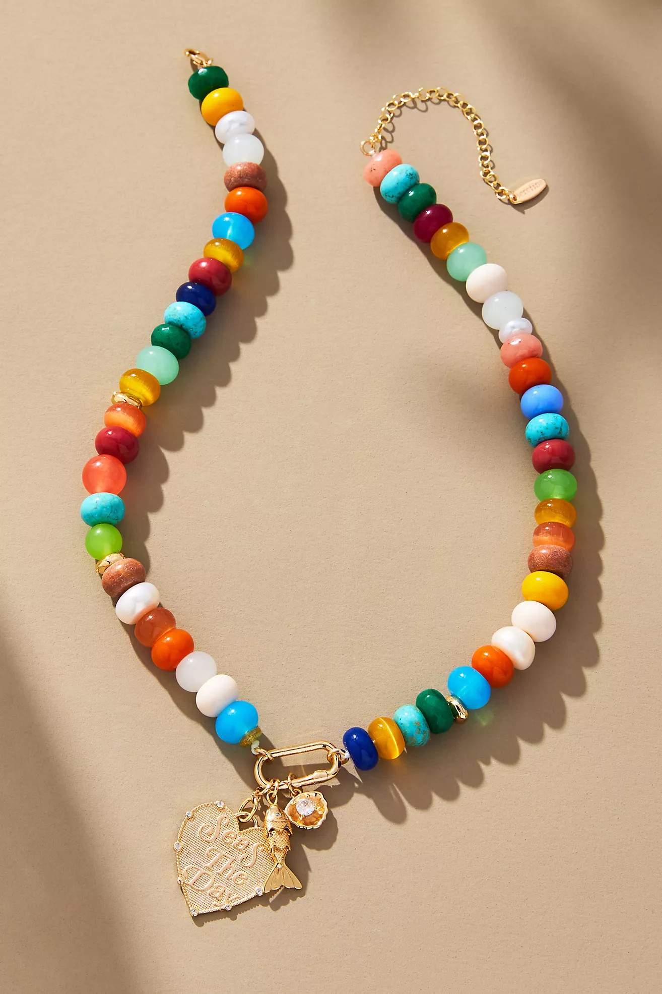Beaded Cluster Charm Necklace | Anthropologie (US)