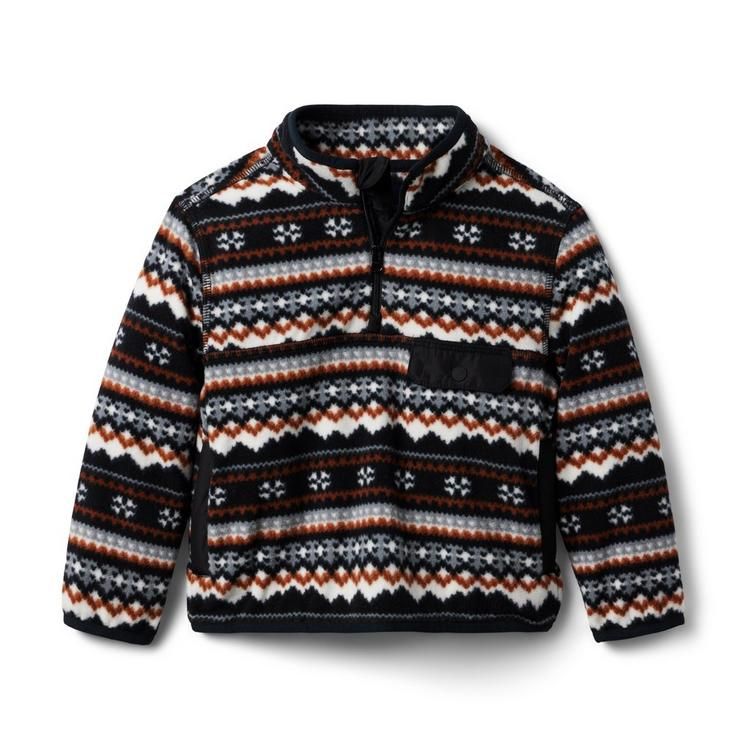 Fair Isle Fleece Half Zip Pullover | Janie and Jack