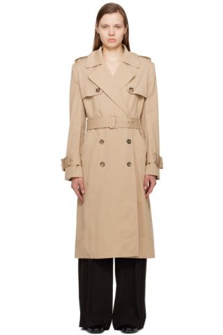 KHAITE - Beige Murphy Trench Coat | SSENSE