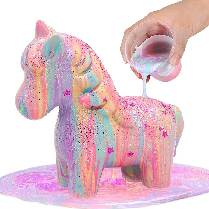 Unicorn Painting Art Kit - Glow in The Dark Pouring Arts Kit - Arts and Crafts for Kids Girls Age... | Amazon (CA)