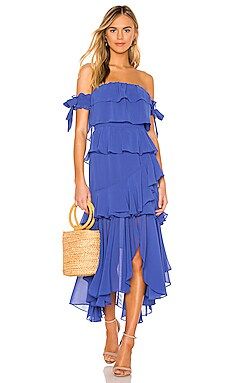 MISA Los Angeles Isidora Dress in Royal Blue from Revolve.com | Revolve Clothing (Global)