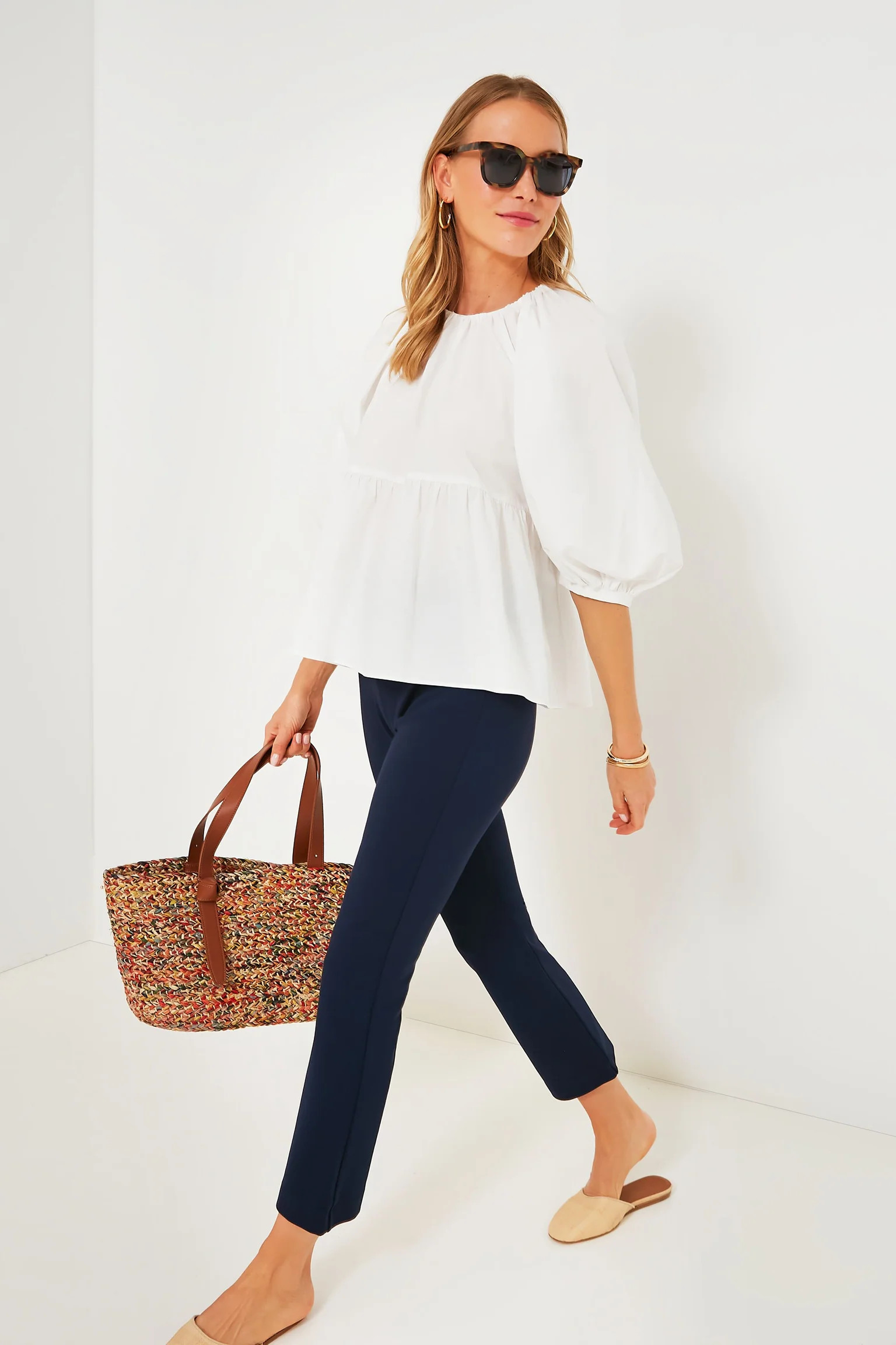 White Sutton Blouse | Tuckernuck (US)