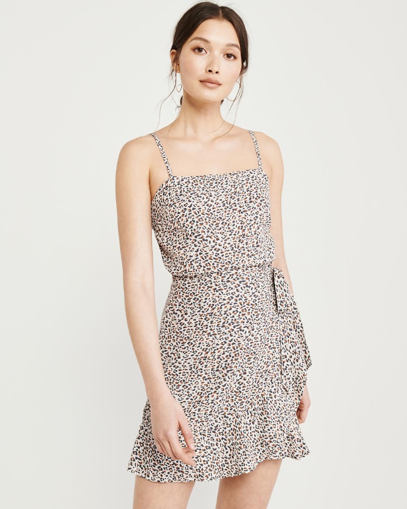Tie-Waist Mini Dress | Abercrombie & Fitch US & UK
