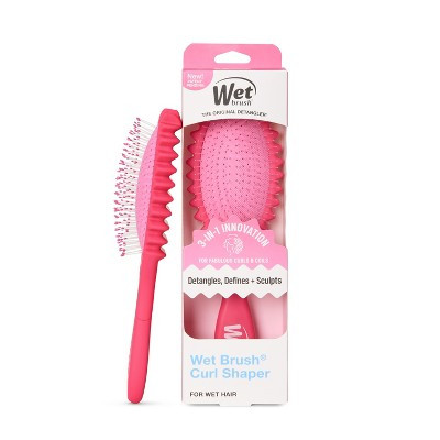 Wet Brush Curl Shaper Hair Brush - Pink: Nylon Bristle, For Curly Hair, Plastic Handle | Target