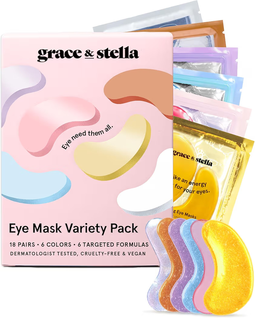 grace & stella Under Eye Mask Variety Pack - 18 Pairs of Under Eye Patches for Dark Circles - Wit... | Amazon (US)