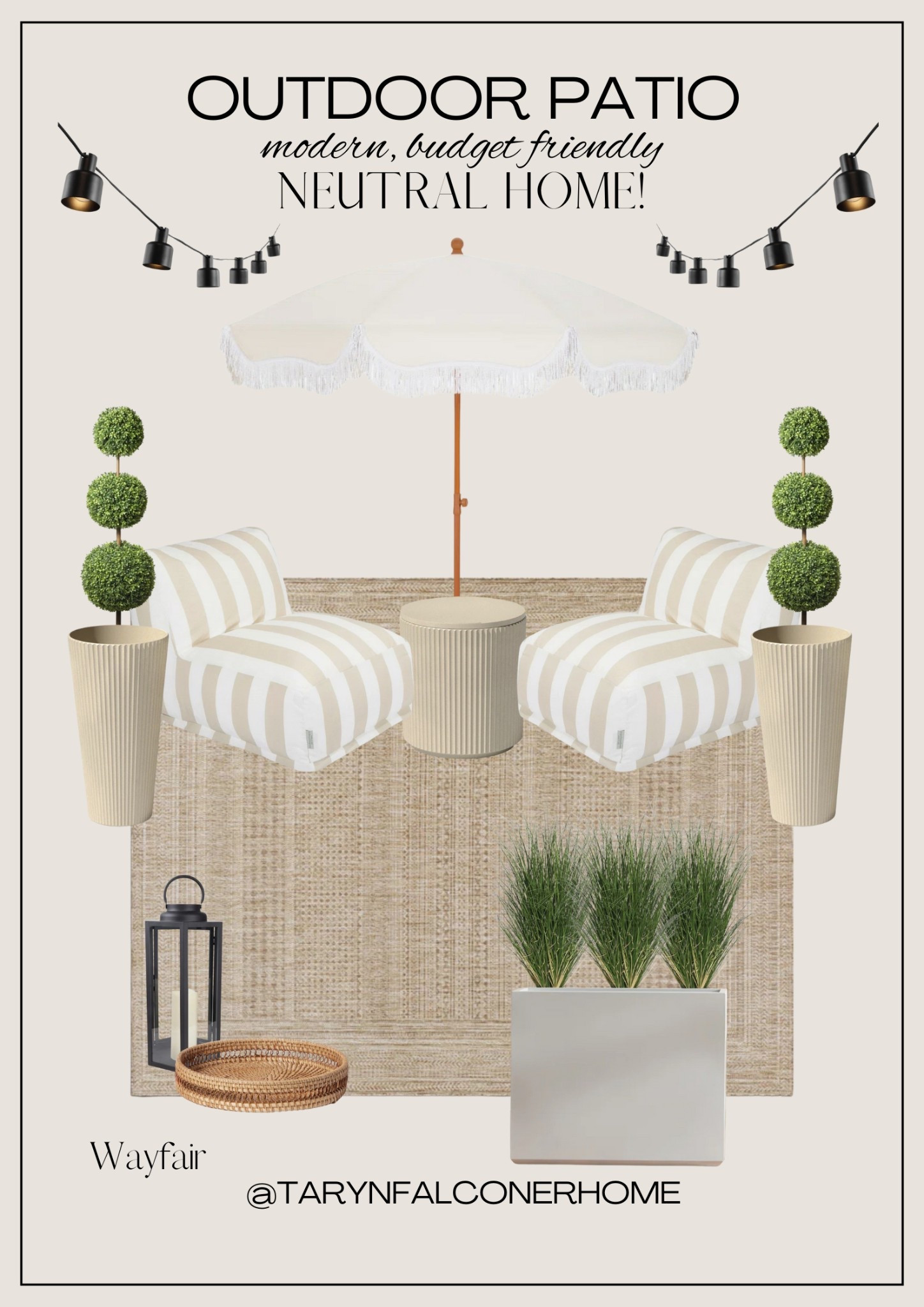 Create a beautiful outdoor space with these neutral, modern and budget friendly finds!

#outdoorpatio #patio #patiofinds #budgetfriendly #fauxplants #coolertable #outdoorbeanbagchairs #summerpatio #summerfinds

#LTKSaleAlert #LTKHome #LTKSeasonal