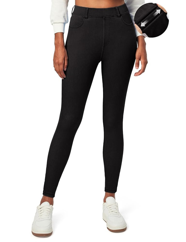 IUGA Jeggings for Women Tummy Control Stretchy Jeans for Women High Waisted Pull on Skinny Jean L... | Amazon (US)