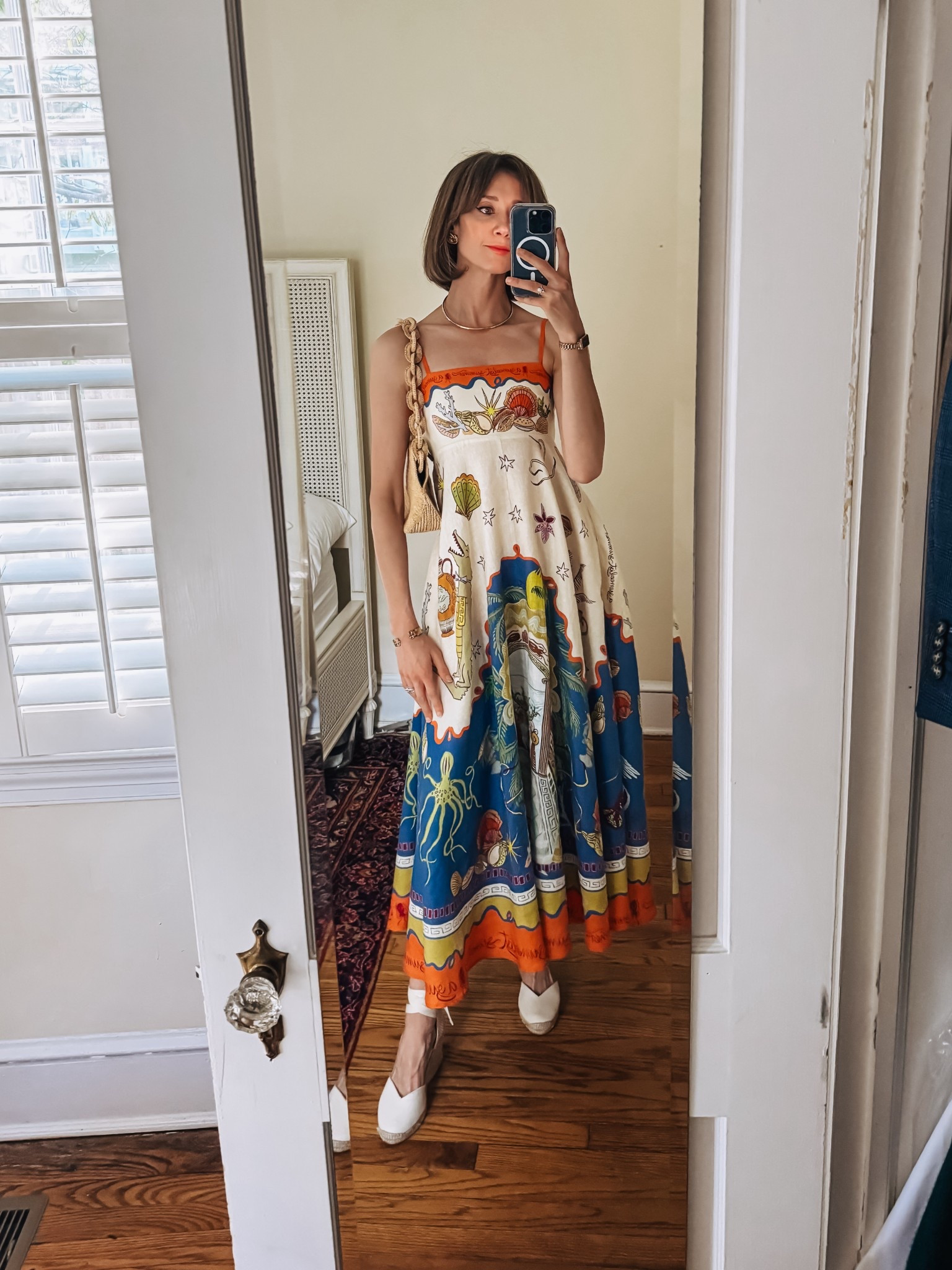 The print on this summer dress is to die for! 

#LTKItBag #LTKSummerEdit #LTKShoeCrush