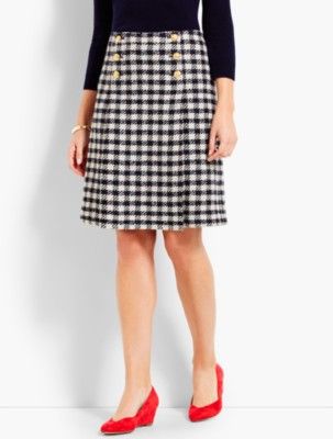 Talbots: Houndstooth Check Sailor Skirt | Talbots