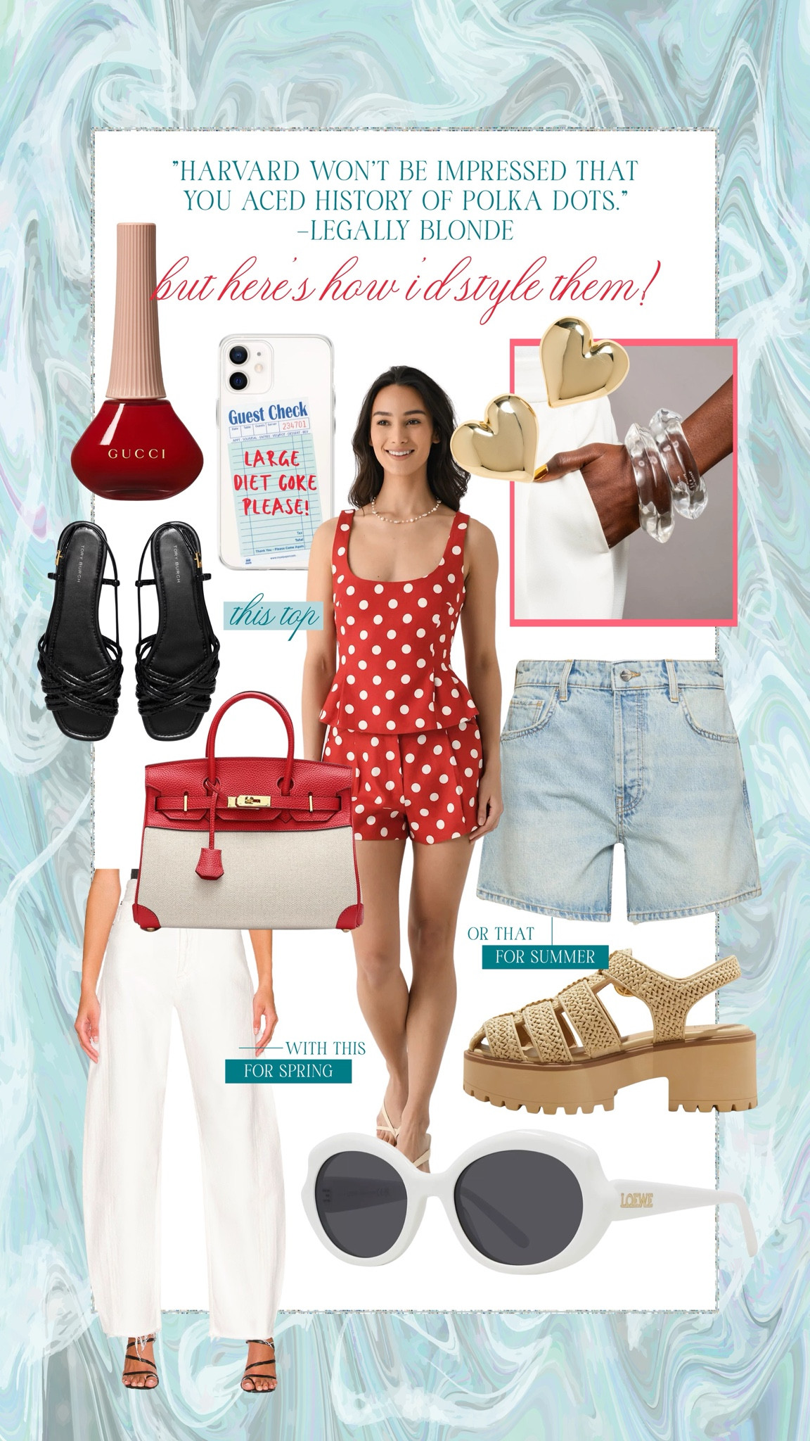 Styling polka dots for spring! ♥️