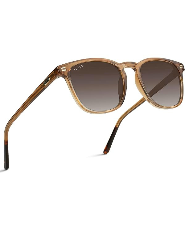 WearMe Pro WMP Eyewear - Men's Polarized Modern Rounded Square Sunglasses | Amazon (US)