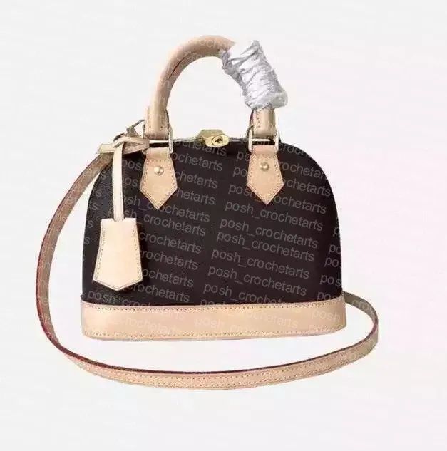 Coated Canvas Shoulder Bags Alma Fashion Women's Handbag Purses Shell Structured Bag | DHGate