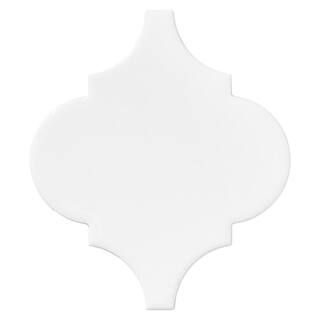 Marazzi LuxeCraft White 6 in. x 6 in. Glazed Ceramic Arabesque Wall Tile (10.8 sq. ft./Case)-LC15... | The Home Depot
