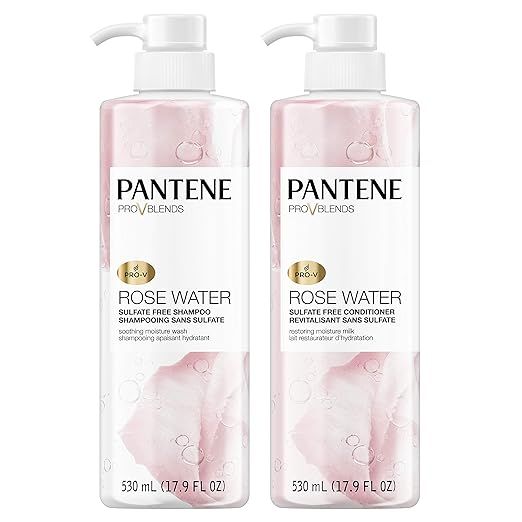 Pantene, Shampoo and Sulfate Free Conditioner Kit, Paraben and Dye Free, Pro-V Blends, Soothing R... | Amazon (US)