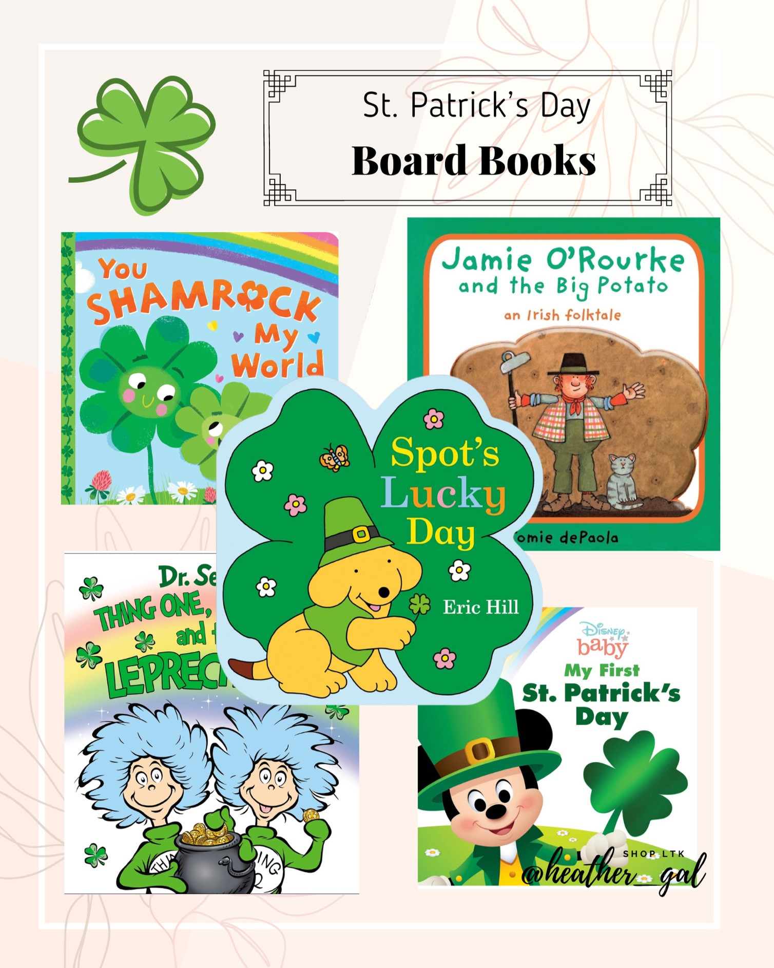 St. Patrick’s Day board books under $10! ☘️

Amazon board books, spring gifts for toddlers, gifts for toddlers, toddler st Patrick’s day, baby st Patrick’s day, Mickey St. Patrick’s Day, dr. Seuss board books, board books for babies, seasonal books for kids, seasonal books for babies, seasonal books for toddlers 

#ltkfamily

#LTKbaby #LTKSeasonal #LTKkids