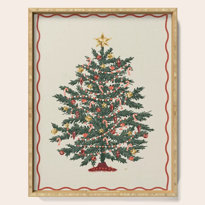 Christmas tree Serving Tray by NKTN | Society6 | Society6