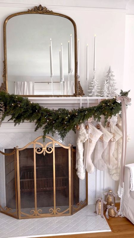 Christmas mantle | Christmas mantel | Christmas decor | stockings | 

#LTKHoliday #LTKhome #LTKCyberWeek