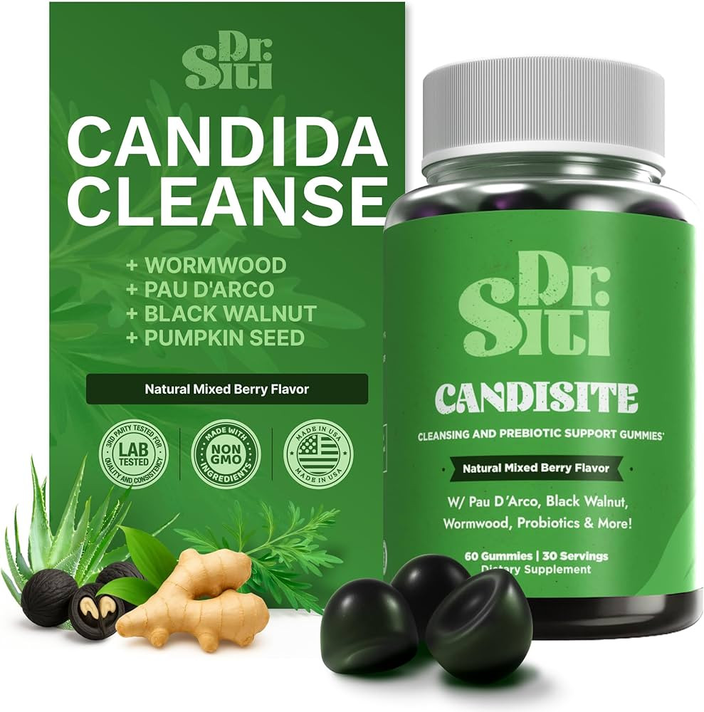 Candisite | Candida Cleanse | 10-in-1 Advanced Formula - Wormwood, Black Walnut, PAU D’Arco | S... | Amazon (US)