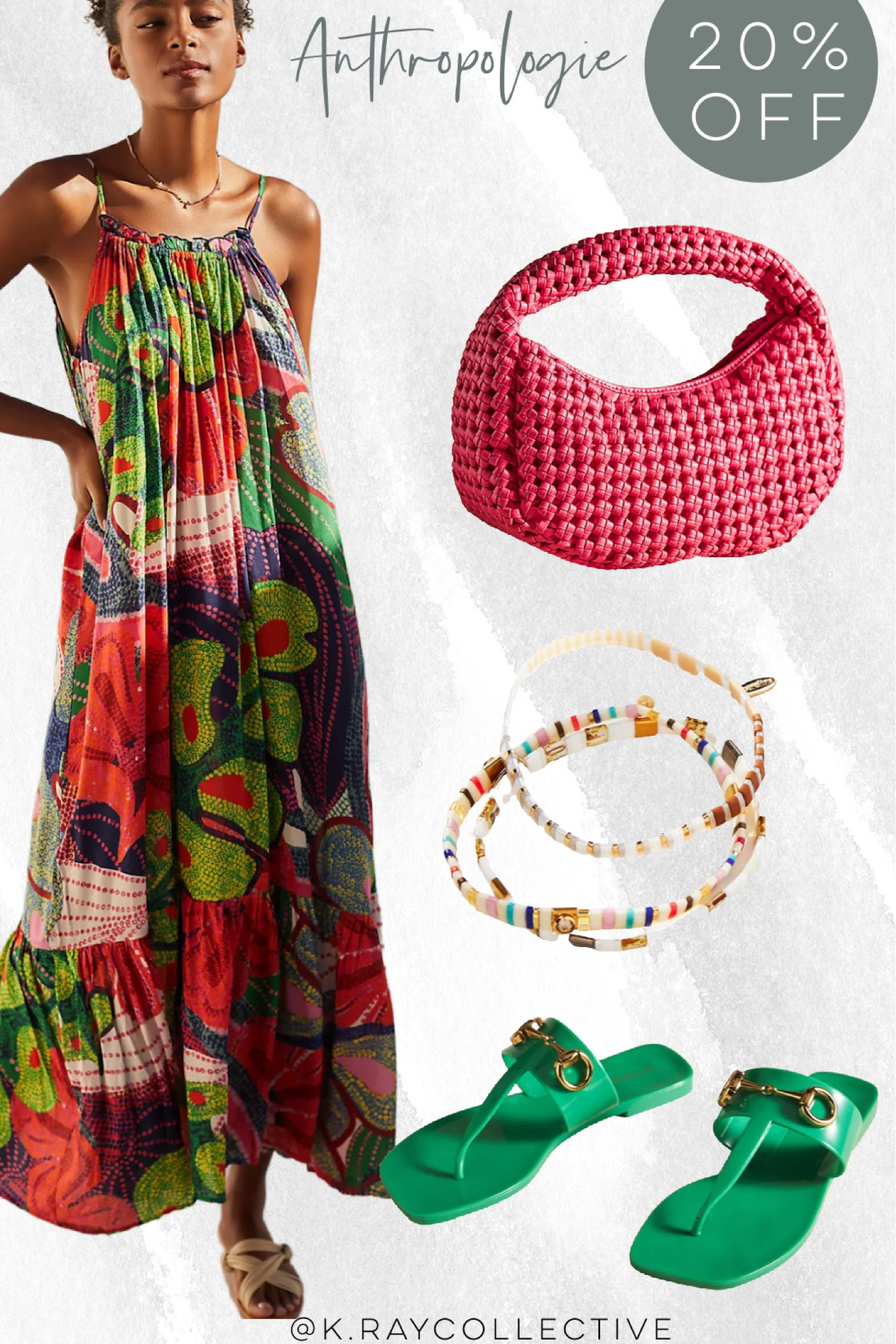 This cover up dress will have you beach ready instantly.  I’m completely obsessed with the Kelly Green jelly sandals under $50.  Through on a few of these beaded bracelets and this shoulder bag and your ready to go from pool to dinner.

Resort // Resort wear // Spring Break // Spring Dresses // spring outfit // pool outfit // vacation outfit // swim // swim cover up // LTKsale // Anthropologie

#springoutfit #resort #springdresses #swimcoverup #springsandals

#LTKswim #LTKstyletip #LTKSale