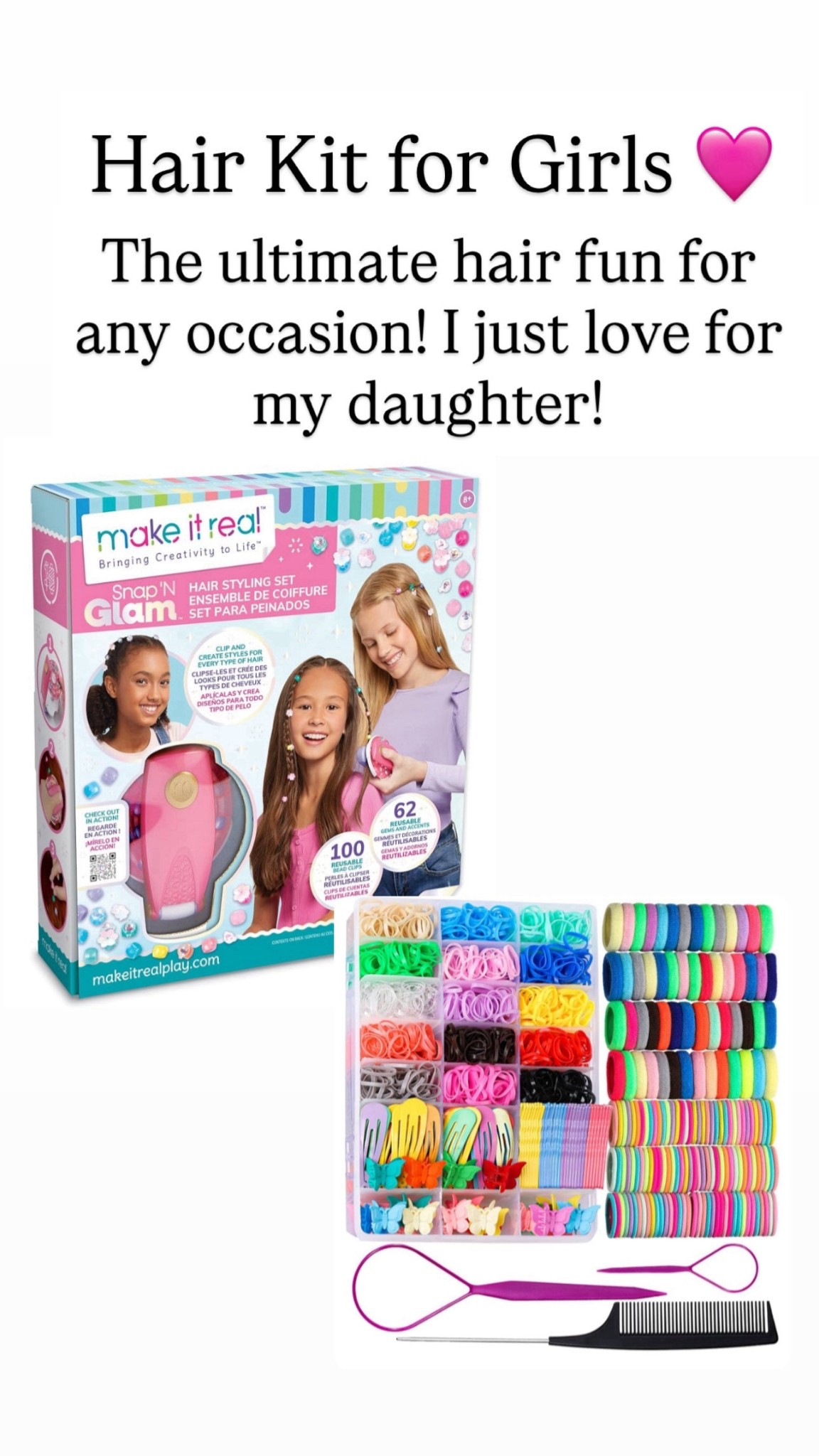 Cute hair, kit, gift idea for girls!

#LTKGiftGuide #LTKBeauty