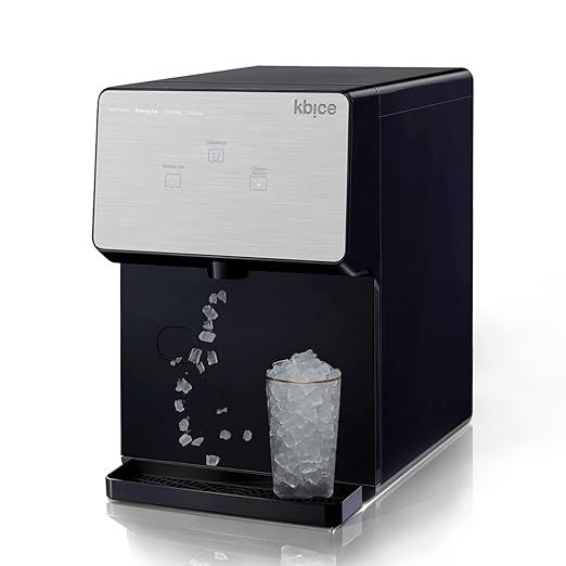KBice 2.0 Self Dispensing Countertop Nugget Ice Maker, Crunchy Pebble Sonic Ice Maker, Produces M... | Amazon (US)