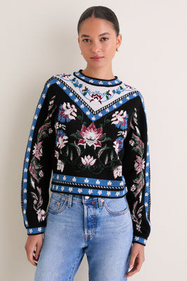 Natalia Burgundy Knit Sweater | Tuckernuck (US)