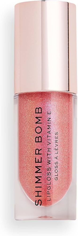 Revolution Shimmer Bomb Lip Gloss, Lip Tint Infused With Vitamin E, Shimmery Finish, Comes In 6 C... | Amazon (US)
