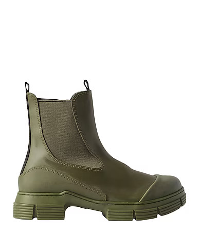 GANNI GANNI Footwear | Military green Women‘s Ankle Boot  | YOOX | YOOX (US)