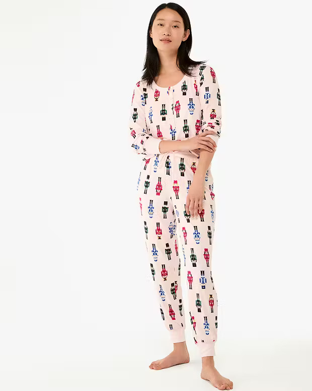 Henley Jogger Pajamas | Kate Spade Outlet