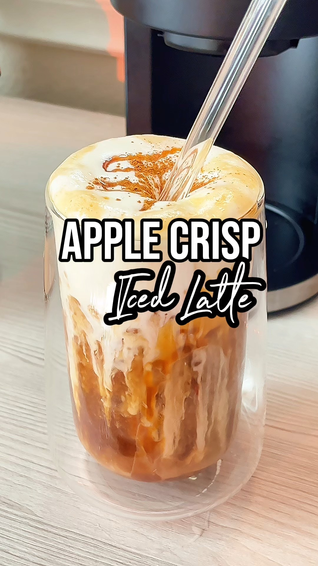 Apple crisp meets caramel latte vibes 🍎☕✨

I lined my cup with caramel drizzle, poured in my homemade apple crisp syrup, milk, ice, espresso and then topped it with silky cold foam and even more caramel on top. Every sip feels like fall in a glass.

Save this recipe for your next cozy coffee day and follow for more homemade latte inspo 🤎

apple crisp iced latte
caramel drizzle coffee
homemade fall latte
cold foam coffee recipe
cozy coffee drinks

#AppleCrispLatte
#CozyCoffeeDrinks
#FallCoffeeVibes
#HomemadeLatte
#CoffeeAtHome



#LTKHome #LTKSeasonal