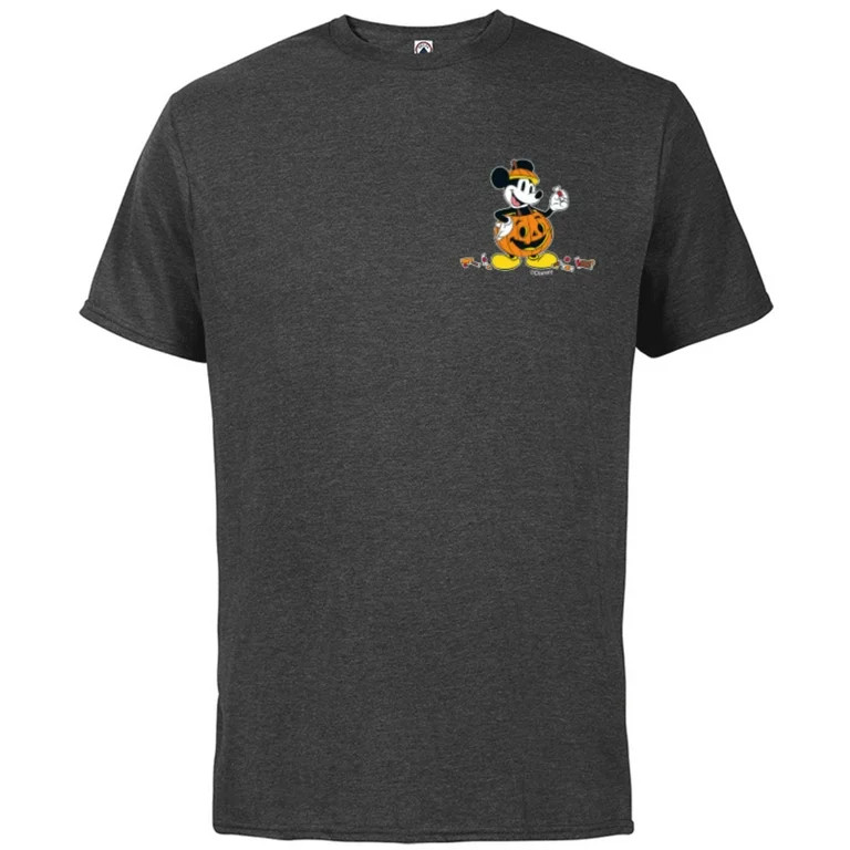 Disney Mickey Mouse Halloween Pumpkin Costume with Candy - Short Sleeve Cotton T-Shirt for Adults... | Walmart (US)