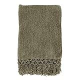 SARO LIFESTYLE Sevan Collection Knotted Chenille Throw Blanket, 50" x 60", Sage | Amazon (US)