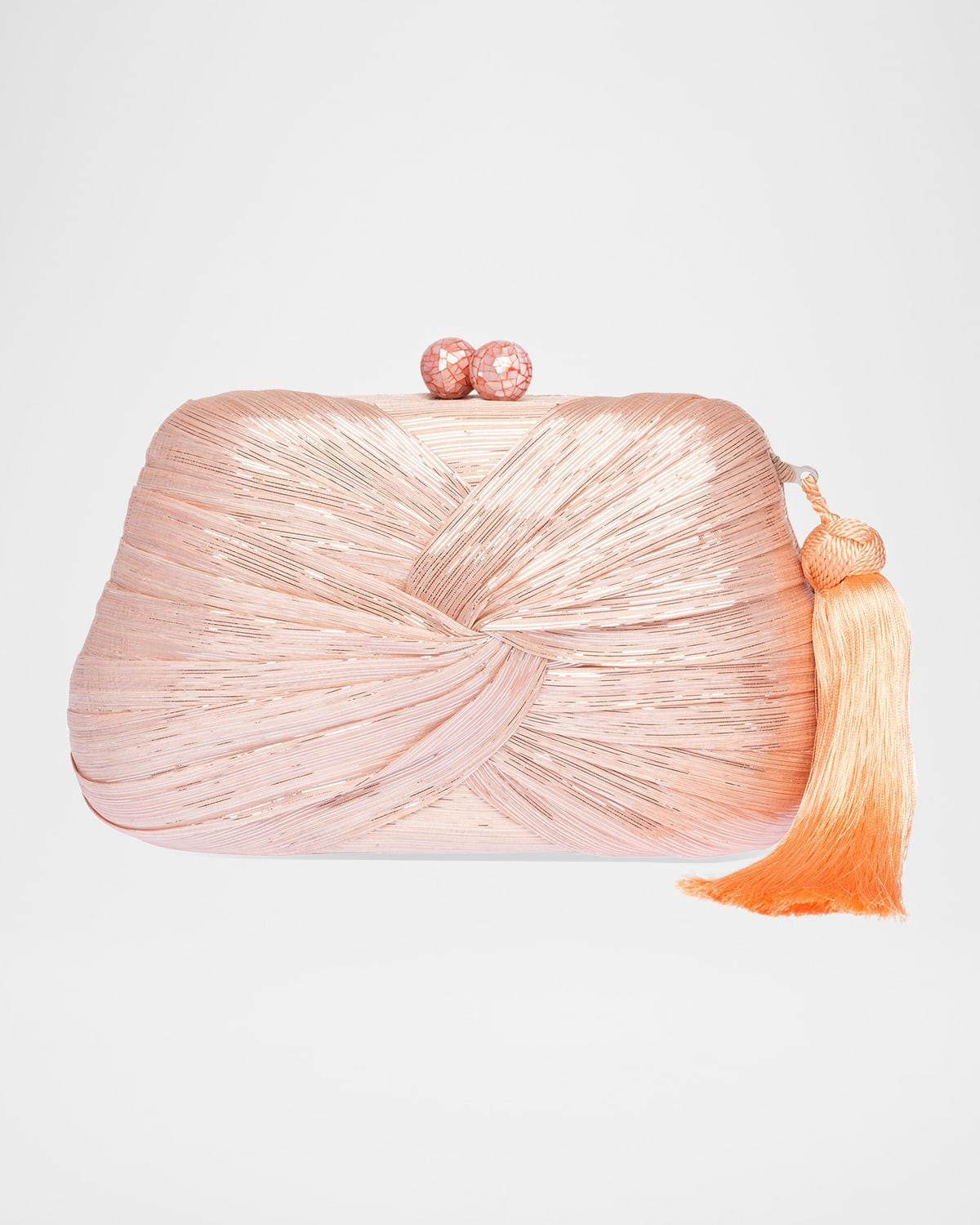 Rosie Tassel Twisted Clutch Bag | Neiman Marcus