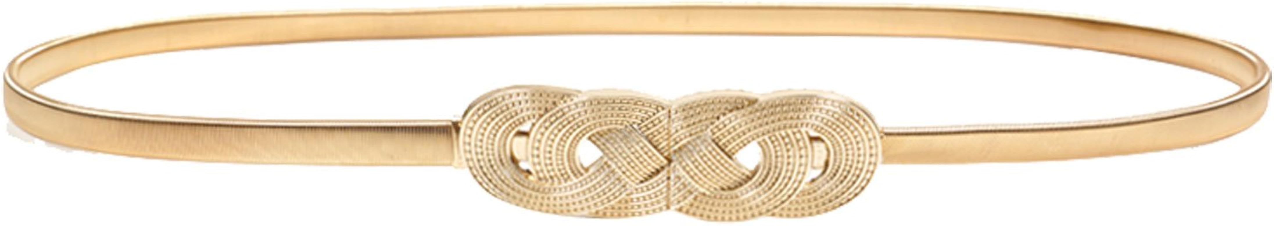 E-Clover Womens Fashion Metal Stretch Waist Skinny Belt Waistband | Amazon (US)