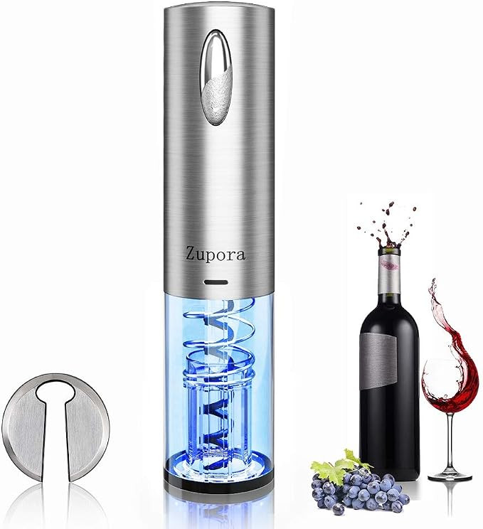 Zupora Electric Wine Opener, Rechargeable Cordless Automatic Corkscrew Wine Bottle Opener with Fo... | Amazon (US)