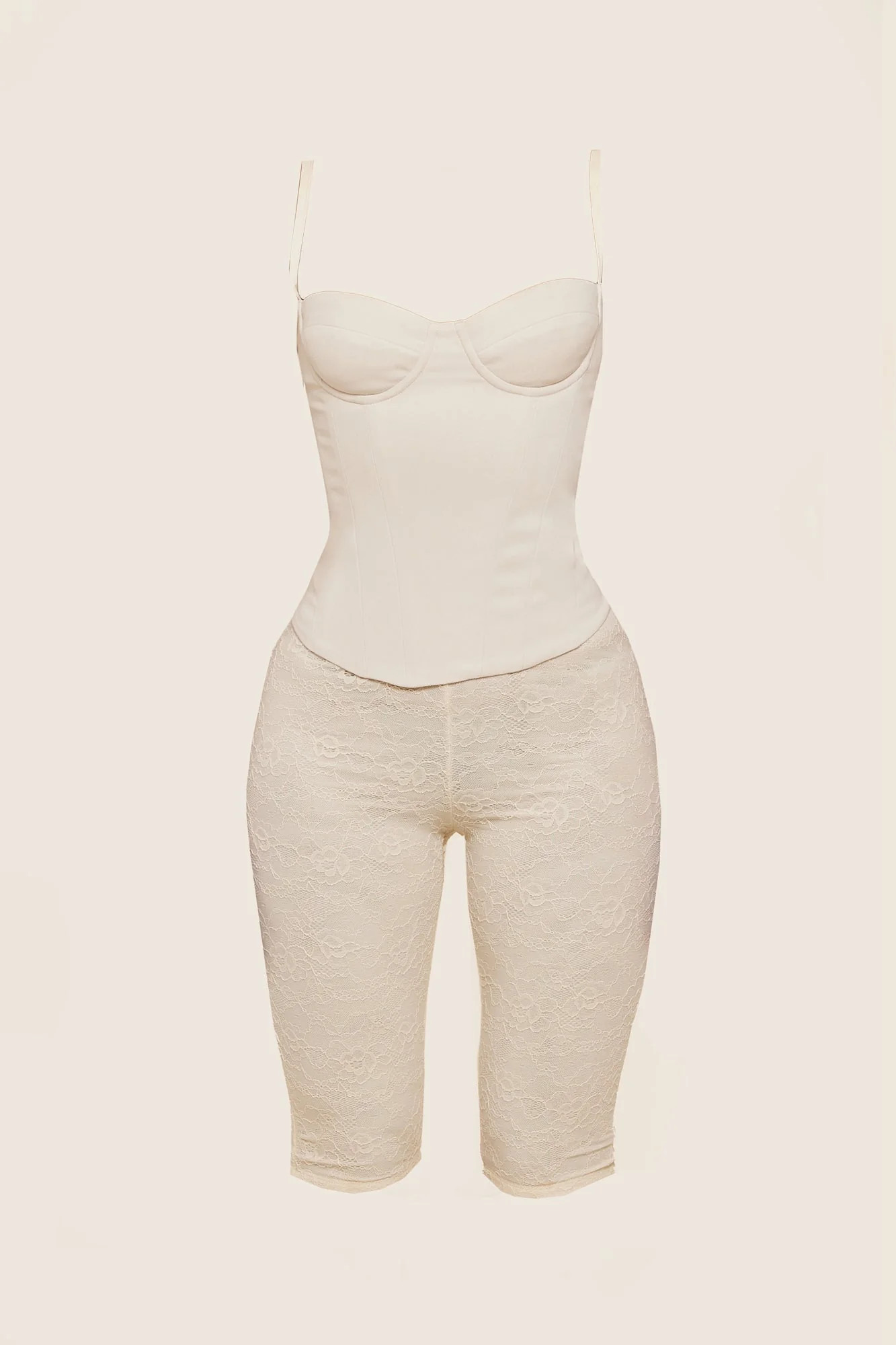 The Brielle Capri Bottoms in Off White | Mars The Label