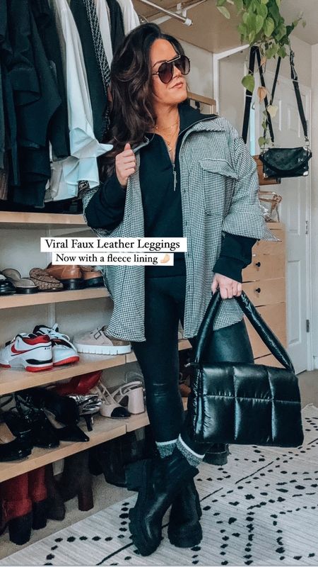 Midsize fall outfit 

Spanx faux leather leggings just got even better! Now with a fleece lining! I size up one to a 1x and get a petite ( I am 5’6) 
🫶🏻Code: Taryntrulyxspanx saves $ 
My fave pullover is also Spanx so cozy and lightweight wearing an xl 


#LTKSeasonal #LTKmidsize #LTKstyletip