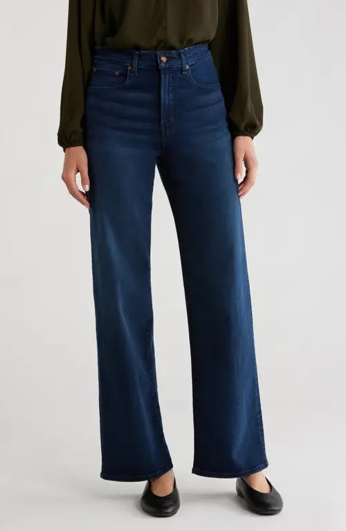 Madewell The Perfect Vintage Wide Leg Jeans in Kingston Wash at Nordstrom, Size 31 | Nordstrom