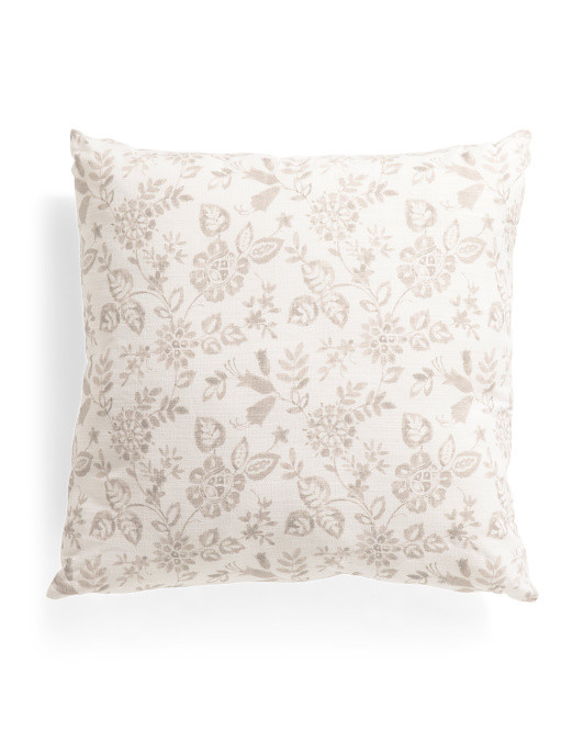 20x20 Washed Printed Cotton Slub Pillow | TJ Maxx