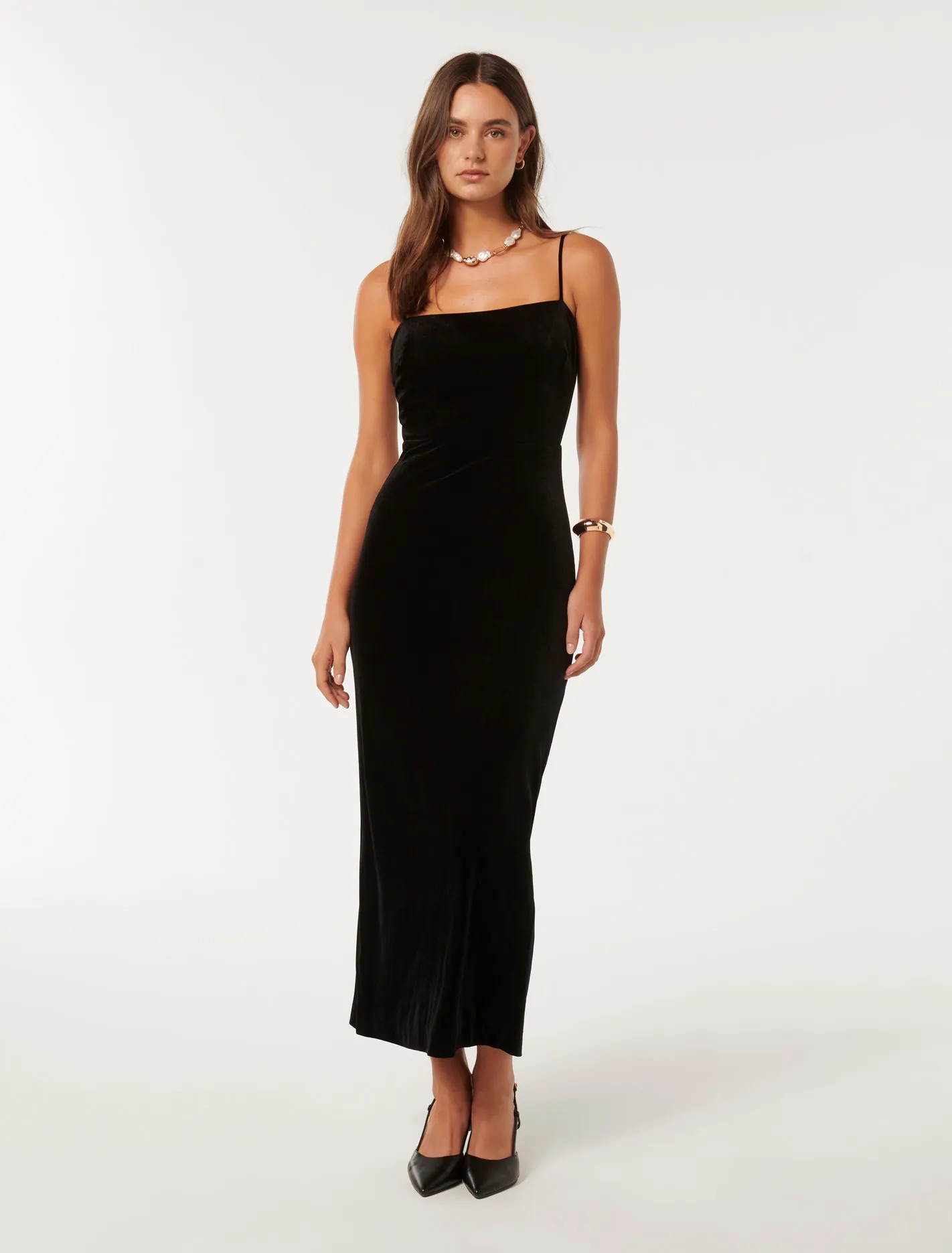 Skyler Velvet Midi Dress | Forever New (UK & IE)