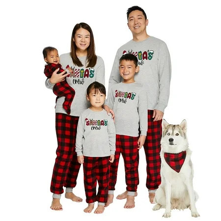 Jolly Jammies Women’s Velour Matching Family Pajamas Set, 2-Piece, Sizes S-3X | Walmart (US)
