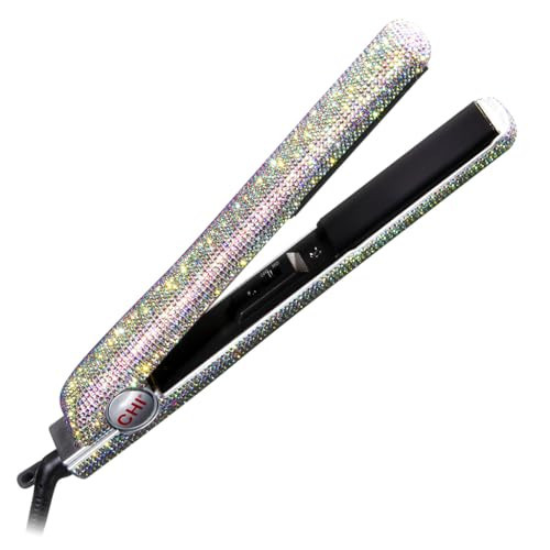 CHI The Sparkler Lava Ceramic Flat Iron, Special Edition, Hair Straightener for an Even & Smooth Finish, 11 Foot Cord for Convenience, 1" Iron, Silver | Amazon (US)