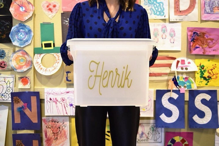 Over the last school year, we created an art gallery across an entire wall of our basement! At times, I was like 🤪, but seeing the pride on Hen & Lu’s little faces was so worth it!

As we look ahead to next school year (and the lack of remaining wall space), I’m beginning to pull the favorite pieces for their personalized Milestone Memory Bins (now available for purchase at the link in our profile).

We created these bins after working with so many families who were struggling to figure out ways to organize all of the school-based mementos!

So now, we’ve got an easy solution for storing the class photo, the progress reports, and a couple cherished pieces from each school year!

And I just know, that 30-year Hen and Lu will love the level of organization that their mom had! Or at least I hope. 🤞🏽