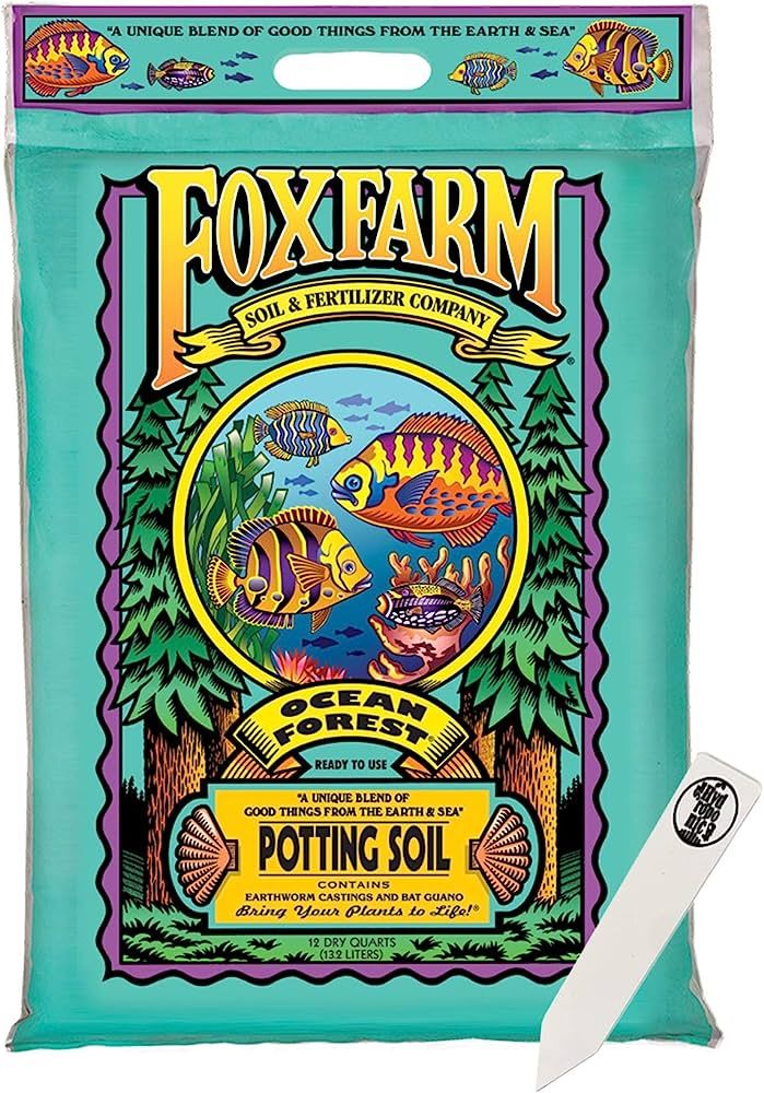 FoxFarm Ocean Forest Potting Soil Mix Indoor Outdoor for Garden and Plants | Plant Fertilizer | 1... | Amazon (US)