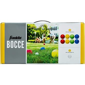 Franklin Sports Bocce Ball Set — 8 All Weather Bocce Balls and 1 Pallino — Beach, Backyard La... | Amazon (US)