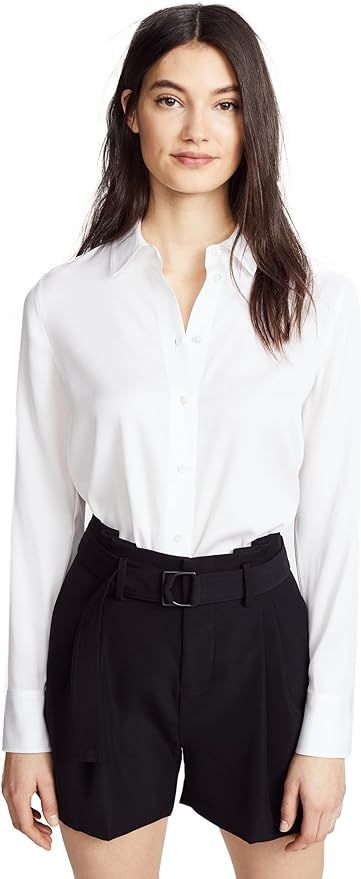 Vince Women's Slim Fitted Blouse | Amazon (US)