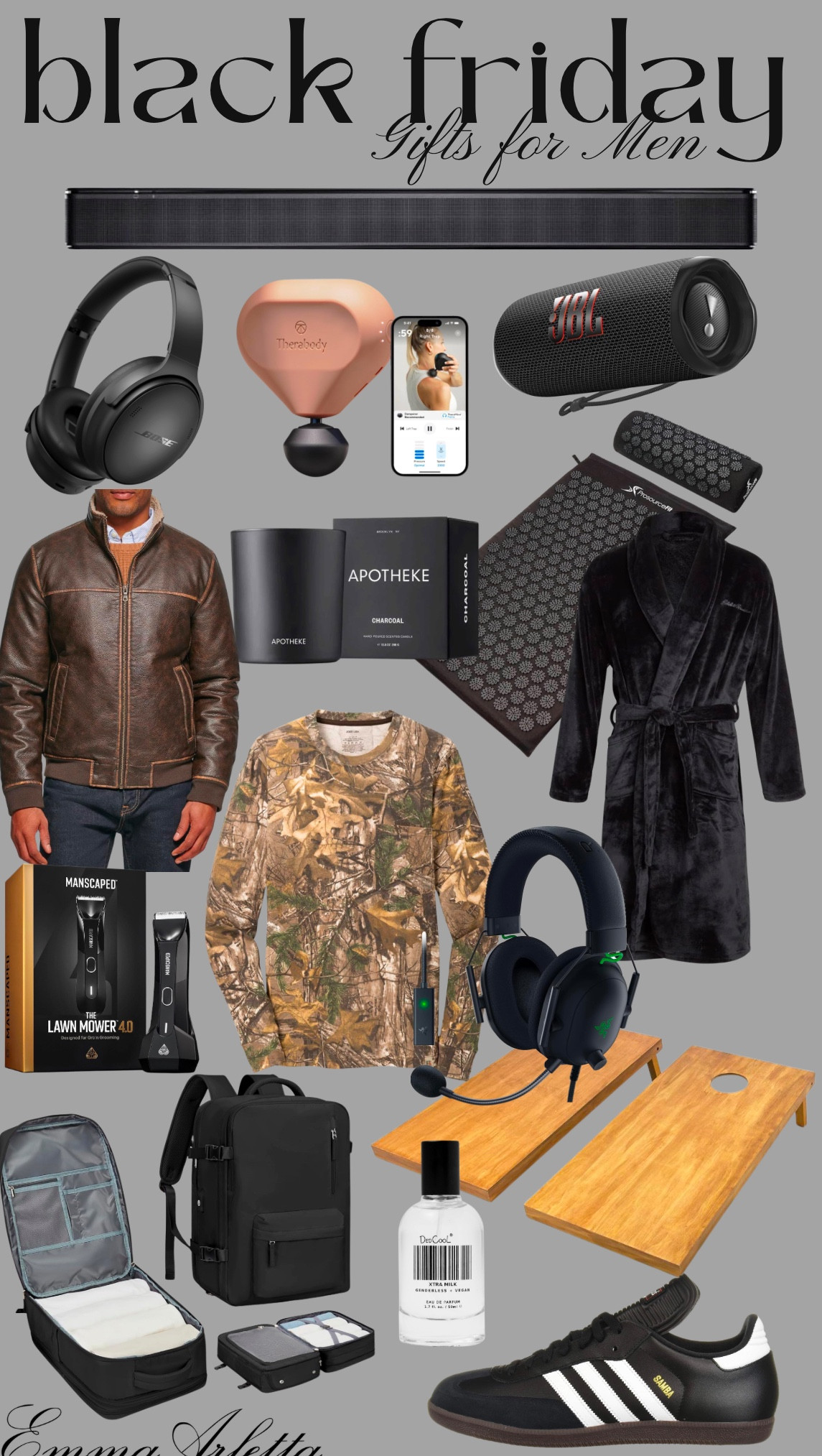 Black Friday deals for him !!

Gift guide, gifts for him, men’s gifts, sale, Black Friday

#LTKGiftGuide #LTKCyberWeek #LTKMens