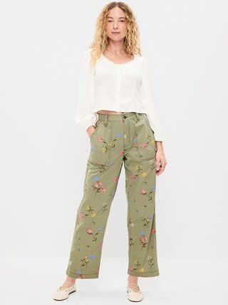 High-Waisted Straight Ankle Pants | Old Navy (US)