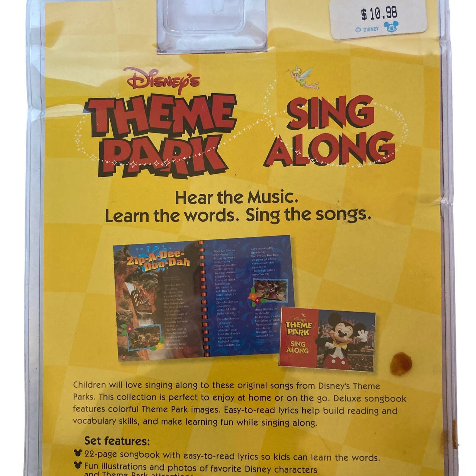 Vintage Disney's Theme Park Sing A Long Cassette Tape - Etsy | Etsy (US)