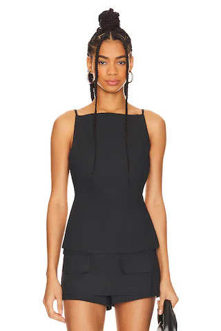 Camille Backless Top in Onyx Stripe | Revolve Clothing (Global)